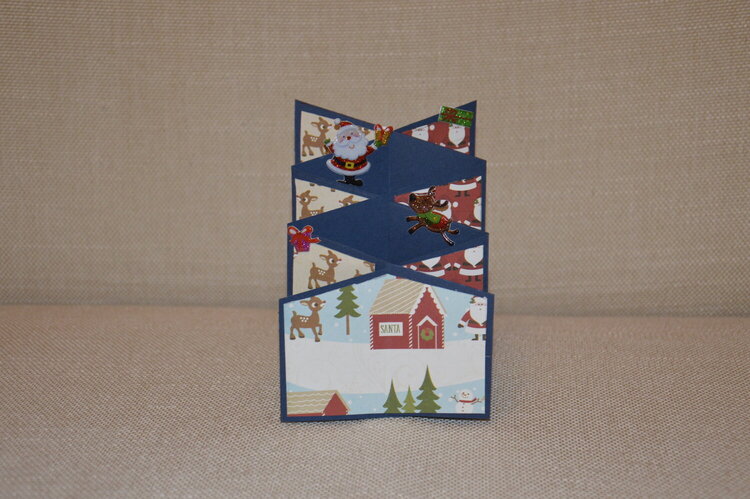 Christmas cascade card