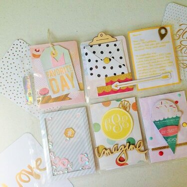 Summer Fun Pocket Letter with Gold Accents