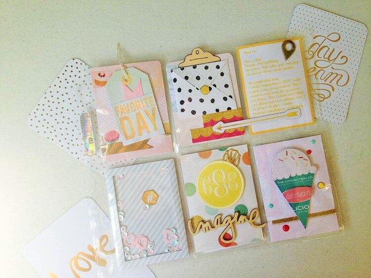 Summer Fun Pocket Letter with Gold Accents