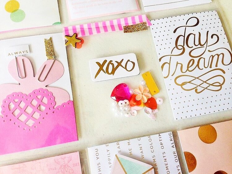 Yummy Gold Foil and Pink Pocket Letter
