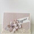 Lace Floral Congrats Card