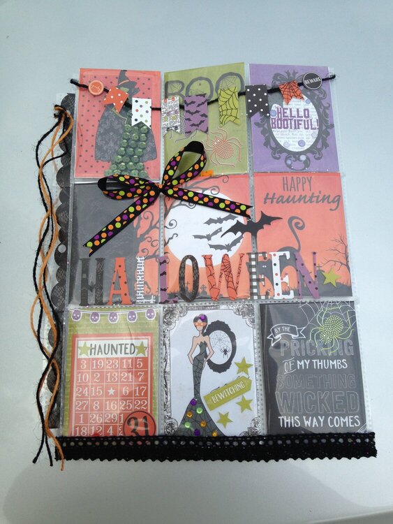 August Pocket Letter Swap - theme Halloween