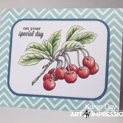 Art Impressions Exclusive Cherry Set card