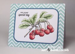 Art Impressions Exclusive Cherry Set card