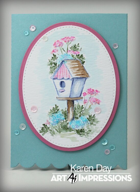 Art Impressions Blooming Birdhouse
