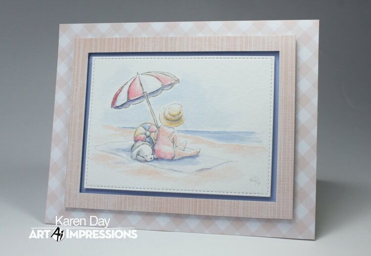 Art Impressions Watercolor card