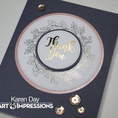 Art Impressions Greenery Invites Card