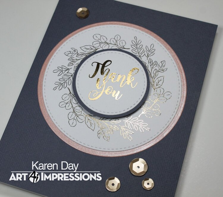 Art Impressions Greenery Invites Card