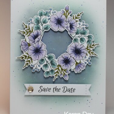 Art Impressions Floral Invites Card