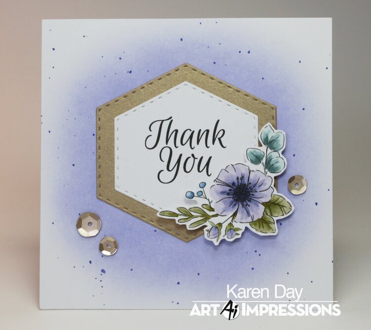 Art Impressions Floral Invites