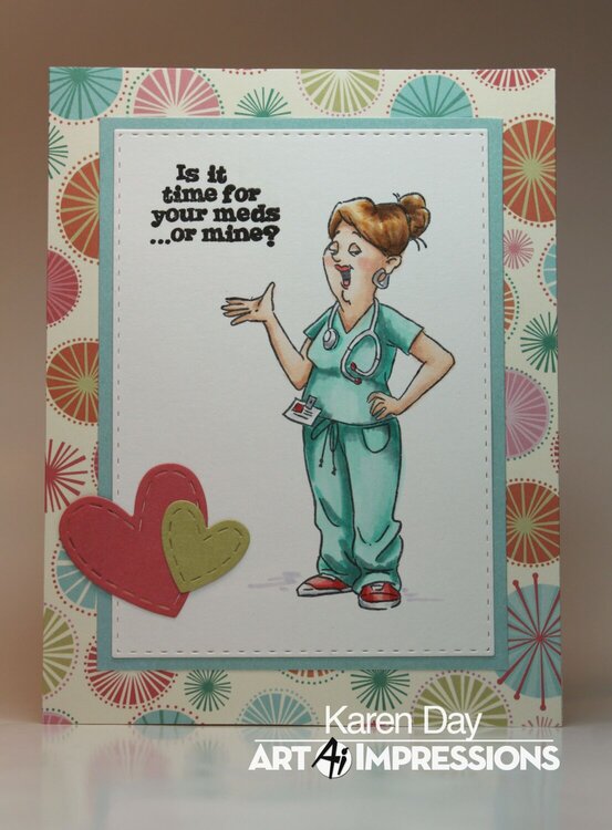 Art Impressions Proud Nurse Card