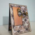 Copper butterfly card