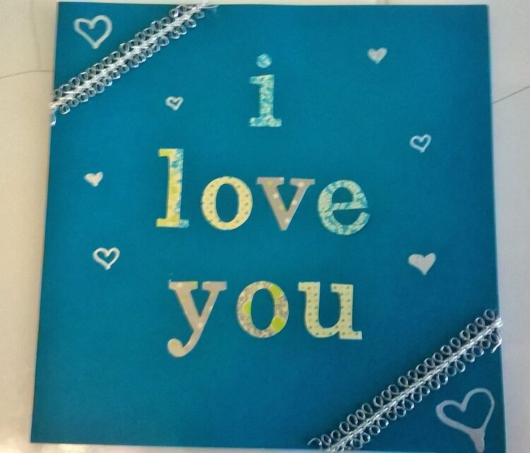 &quot;I love you&quot; greeting card