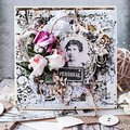 White vintage card