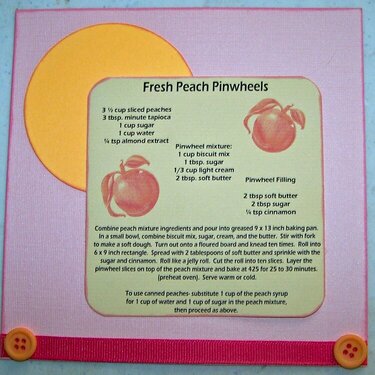 Fresh Peach Pinwheels recipe card