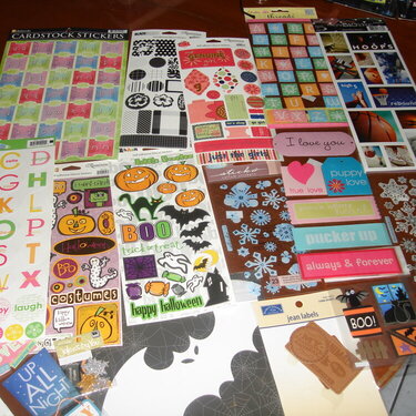 stickers and more from allys bag