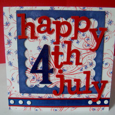 HAPPY 4TH JULY CARD