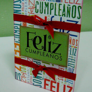 SPANISH BIRTHDAY CARD