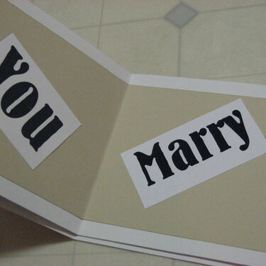 You Marry--Proposal