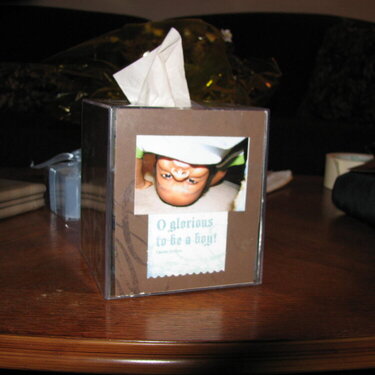 Tissue Box Side with Photo