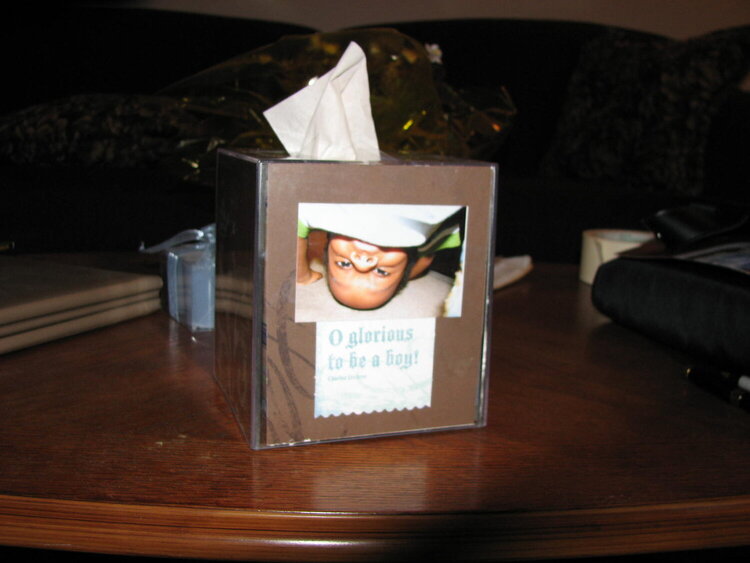 Tissue Box Side with Photo