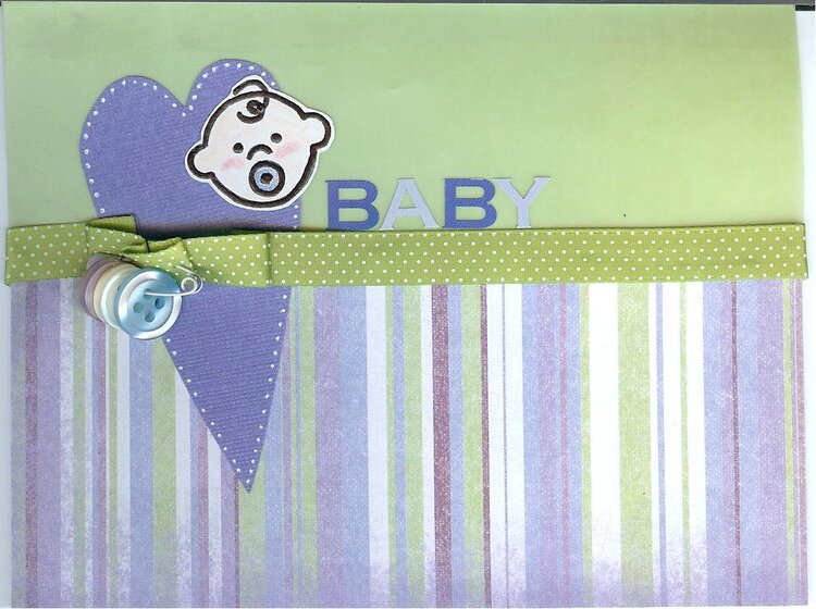 Blue Baby Shower Card