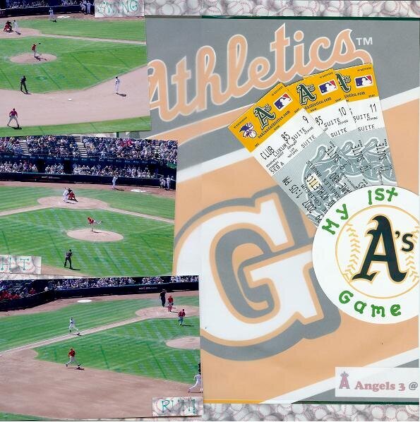 My 1st A&#039;s Game (left)