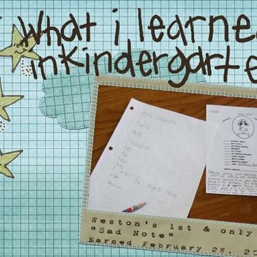 What I Learned in Kindergarten