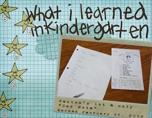 What I Learned in Kindergarten