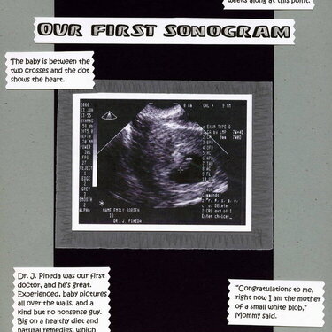 Our First Sonogram