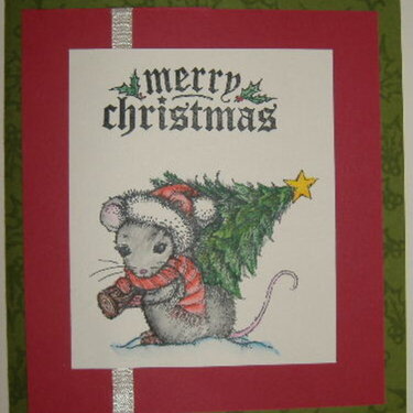 Christmas Mouse (Card 1)