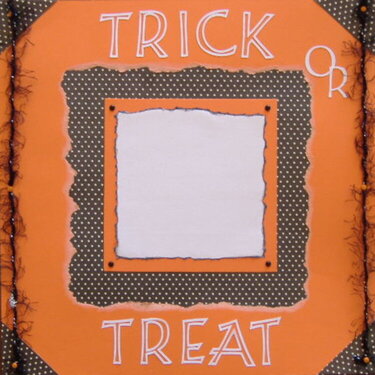 Trick Or Treat Layout
