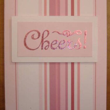 Cheers Glitter Card
