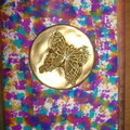 embossed butterfly