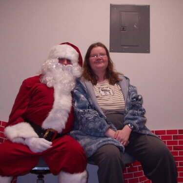 Mommy with Santa Christmas 2006