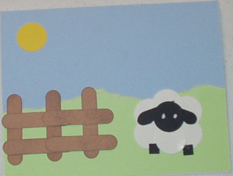 Spring Sheep Card