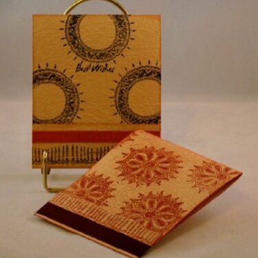 Best Wishes Matchbook Card