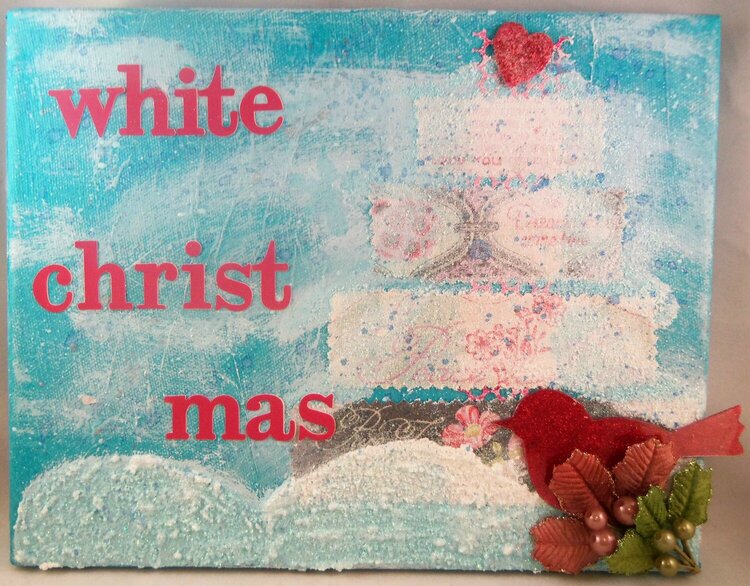 White Christmas Canvas  **Basically Bare**