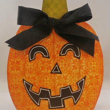 Jack-o-lantern card