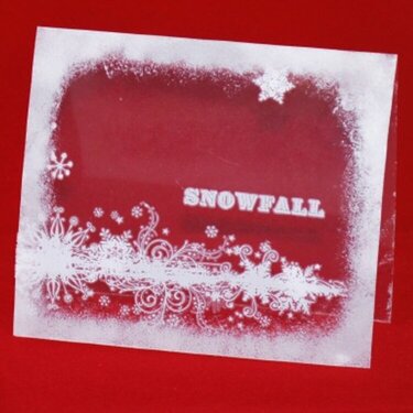 Snowfall Clear Card