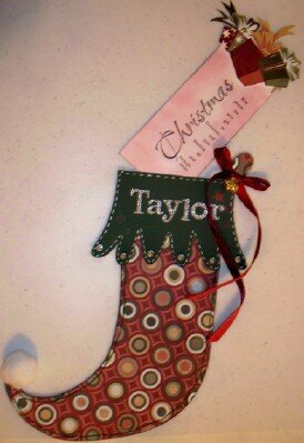 Stocking card w/ pull out tag