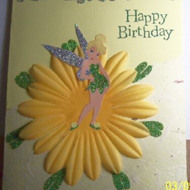 TINKERBELL BDAY CARD