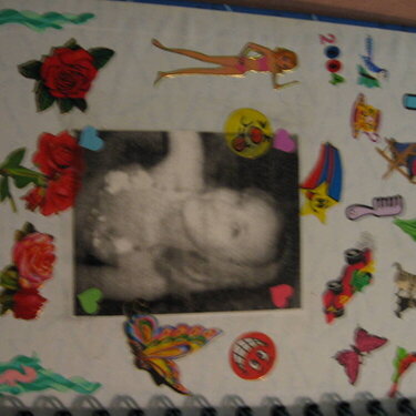 Inside front cover of my notebook/scrapbook.