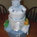 Bless This Child Diaper Cake, Front