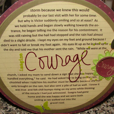 My Mother&#039;s Courage {last pages}