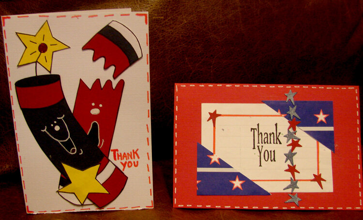 Patriotic Thank You Cards