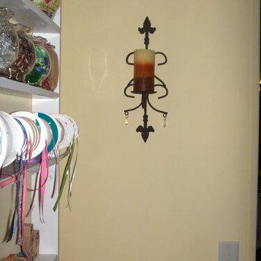 Amber Beaded Wall Sconce