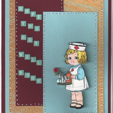 stitched get well card, CG