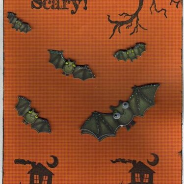 Scary Halloween card, Oct. CG