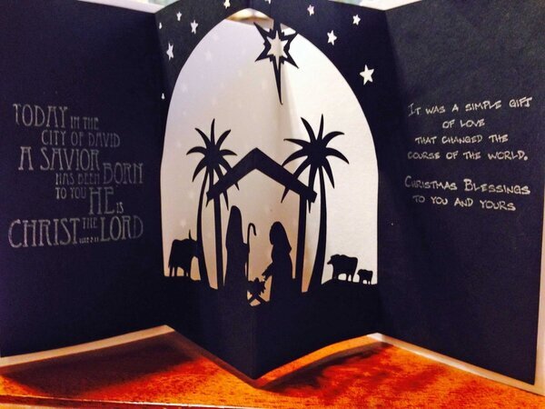 3D Nativity Card